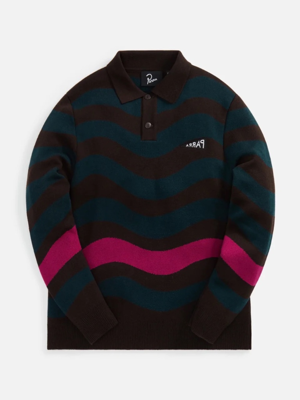 By Parra One Weird Wave Knitted Pullover - Chocolate